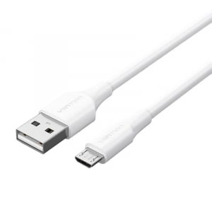 Vention USB 2.0 A - Micro-B kábel 2A 1m fehér (CTIWF)