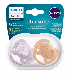 Philips SCF091/18 Avent ultra soft játszócumi kutyusos, virágos