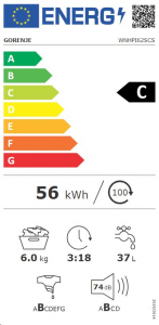 Gorenje WNHPI62SCS elöltöltős mosógép