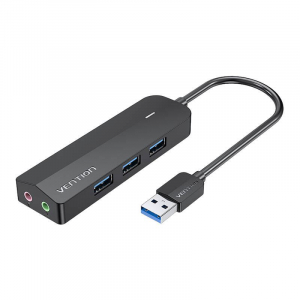 Vention USB 3.0 3 portos HUB 0,15m fekete (CHIBB)