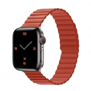 XPRO Apple Watch mágneses szilikon szíj piros 38mm/40mm/41mm (128031)