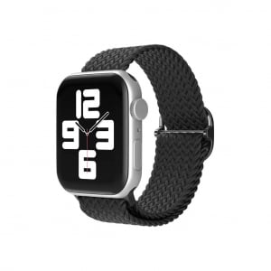 XPRO Apple Watch szőtt szövet körpánt fekete 42mm/44mm/45mm/49mm (128077)