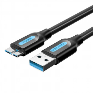 Vention USB 3.0 A - Micro-B kábel 3m fekete (COPBI)