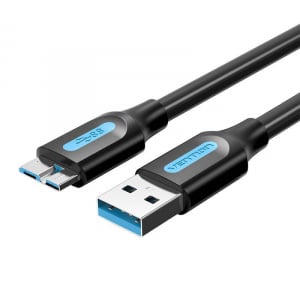 Vention USB 3.0 A - Micro-B kábel 0,25m fekete (COPBC)