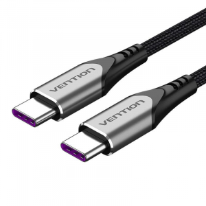 Vention USB-C 2.0 kábel 5A 1,5m szürke (TAEHG)