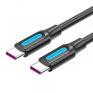 Vention USB-C 2.0 kábel 5A 1,5m fekete (COTBG)