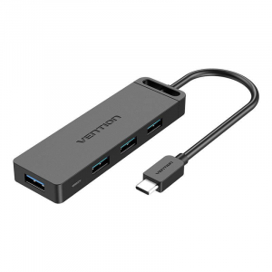 Vention USB-C 3.0 4 portos HUB 1m fekete (TGKBF)