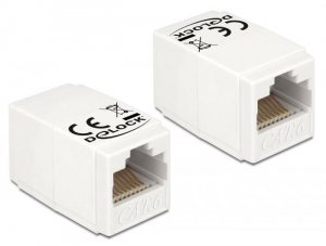 Delock RJ45-aljzat > RJ45-aljzat Cat.6 UTP adapter (86249)