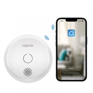 LogiLink Tuya kompatibilis WiFi intelligens füstérzékelő (SH0132)