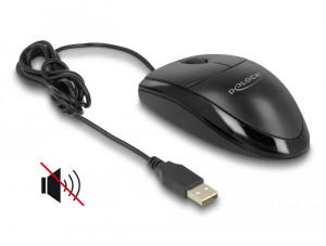 Delock USB optikai egér fekete (12106)