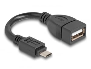 Delock USB 2.0 OTG Micro-B apa - USB-A anya 11 cm (83018)