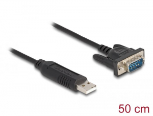 Delock USB 2.0 - RS-232 kábel 50 cm (66461)