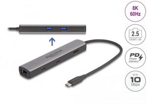 Delock USB-C dokkolóállomás (87865)