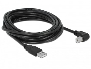 Delock USB-A - USB-B 90 fokos csatlakozó 5m (83530)