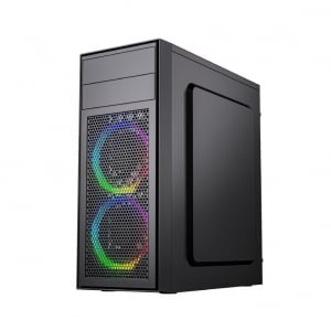 Gembird Fornax M100RGB táp nélküli ablakos ház fekete (CCC-FC-M100RGB)