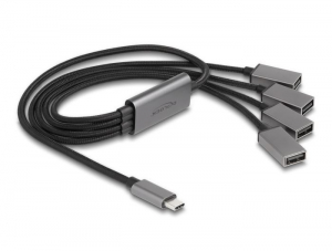 Delock USB-C - 4 x USB 2.0 A kábel 60 cm (64210)