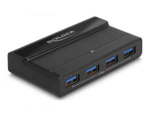 Delock USB 5Gbps kapcsoló 4 db eszköz és 2 db kiszolgáló (88066)