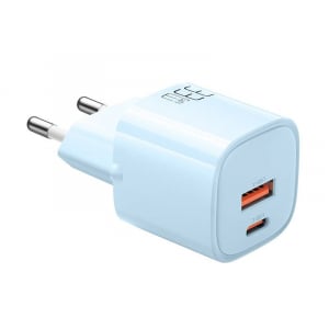 Mcdodo USB-A + USB-C hálózati töltő GaN 33W kék (CH-0154)