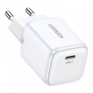 UGREEN Nexode mini, USB-C, PD3.0, QC4.0, GaN hálózati töltő 30W fehér (15326)