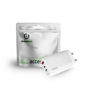 Dreamtech hálózati gyors töltő adapter 65W fehér (128694)