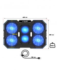 Spirit Of Gamer AirBlade 700 RGB 17" notebook hűtőpad (SOG-VE700RGB)