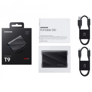 2TB Samsung hordozható SSD T9 fekete (MU-PG2T0B/EU)