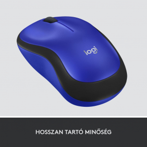 Logitech M220 Silent Vezeték nélküli egér, kék (910-004879)