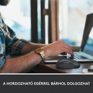 Logitech M220 Silent Vezeték nélküli egér, kék (910-004879)