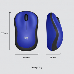 Logitech M220 Silent Vezeték nélküli egér, kék (910-004879)