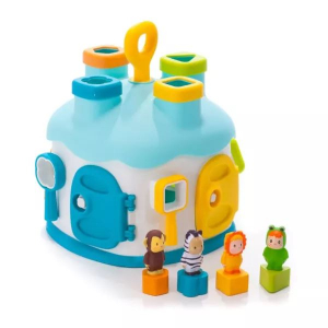 Smoby: Cotoons formaválogató házikó kulcsokkal (211345)