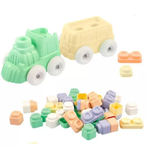 Mochtoys Play&Squish - 24 db-os, vonattal (12774)