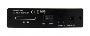 LC Power Külső 3,5" merevlemez ház fekete (LC-35U3-BECRUX-C1)
