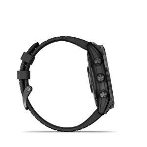 Garmin Fenix 7X Pro Sapphire Solar okosóra szürke DLC titánium, fekete szilikon szíjjal (010-02778-11)