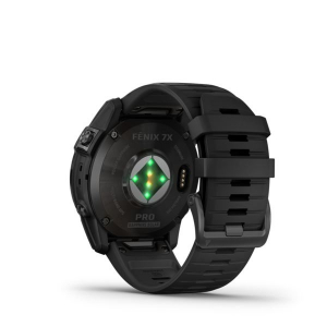 Garmin Fenix 7X Pro Sapphire Solar okosóra szürke DLC titánium, fekete szilikon szíjjal (010-02778-11)