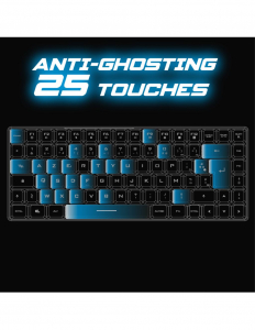 Spirit Of Gamer ELITE K70 vezeték nélküli Gaming billentyűzet fekete (CLA-EK70HU)