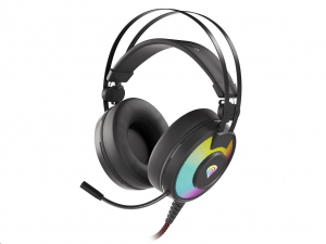 natec Genesis Neon 600 RGB Gaming mikrofonos fejhallgató fekete (NSG-1656)