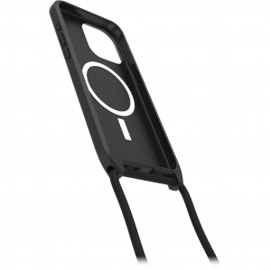 OtterBox React Series Necklace MagSafe iPhone 15 Pro Max nyakba akasztható tok fekete (77-93587)
