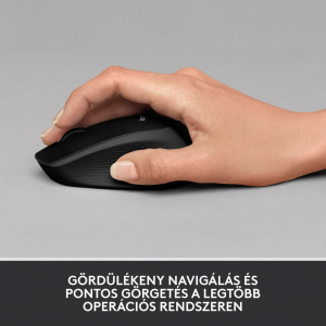 Logitech M330 SILENT PLUS vezeték nélküli optikai egér piros (910-004911)