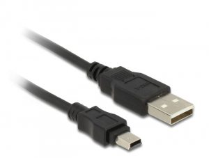 Delock USB 2.0-A apa > mini B 5-pin apa kábel 3m (82311)