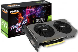 Inno3D GeForce RTX 3050 8GB DDR6 Twin X2 OC Videókártya (N30502-08D6X-1711VA41)