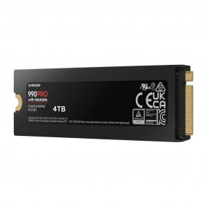 4TB Samsung 990 Pro 4 NVMe 2.0 SSD meghajtó hűtőbordával (MZ-V9P4T0GW) 5 év garanciával!