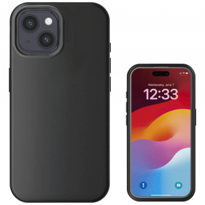 4Smarts Silikon Case Apple iPhone 15 hátlaptok fekete (540579)