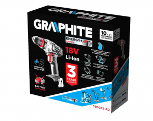 Graphite 58G022-AD akkus fúró csavarozó Energy+ 18V, akku nélkül