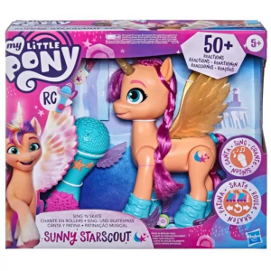 Hasbro Én kicsi pónim: Éneklő és korcsolyázó Sunny Starscout interaktív póni figura (F17865L0)