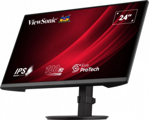 24" ViewSonic VG2408A LCD monitor fekete