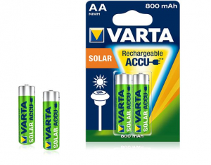 Varta Ready To Use AA Ni-Mh 800 mAh ceruza akku (2db/csomag) Solar (napenergiás készülékekhez)