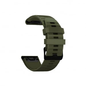 XPRO Garmin szilikon óraszíj 26mm sötétzöld (129656)