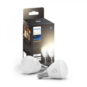 Philips Lighting Hue LED fényforrás White E14 Luster Melegfehértől a hidegfehérig 2db (871951435677100)