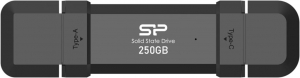 250GB Silicon Power DS72 külső SSD meghajtó fekete (SP250GBUC3S72V1K)