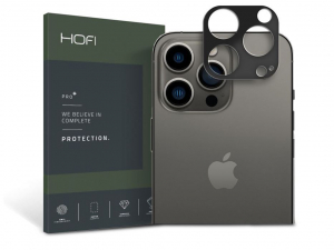 HOFI Apple iPhone 14 Pro/14 Max Metal Camera Sytling hátsó kameravédő borító fekete (FN0428)